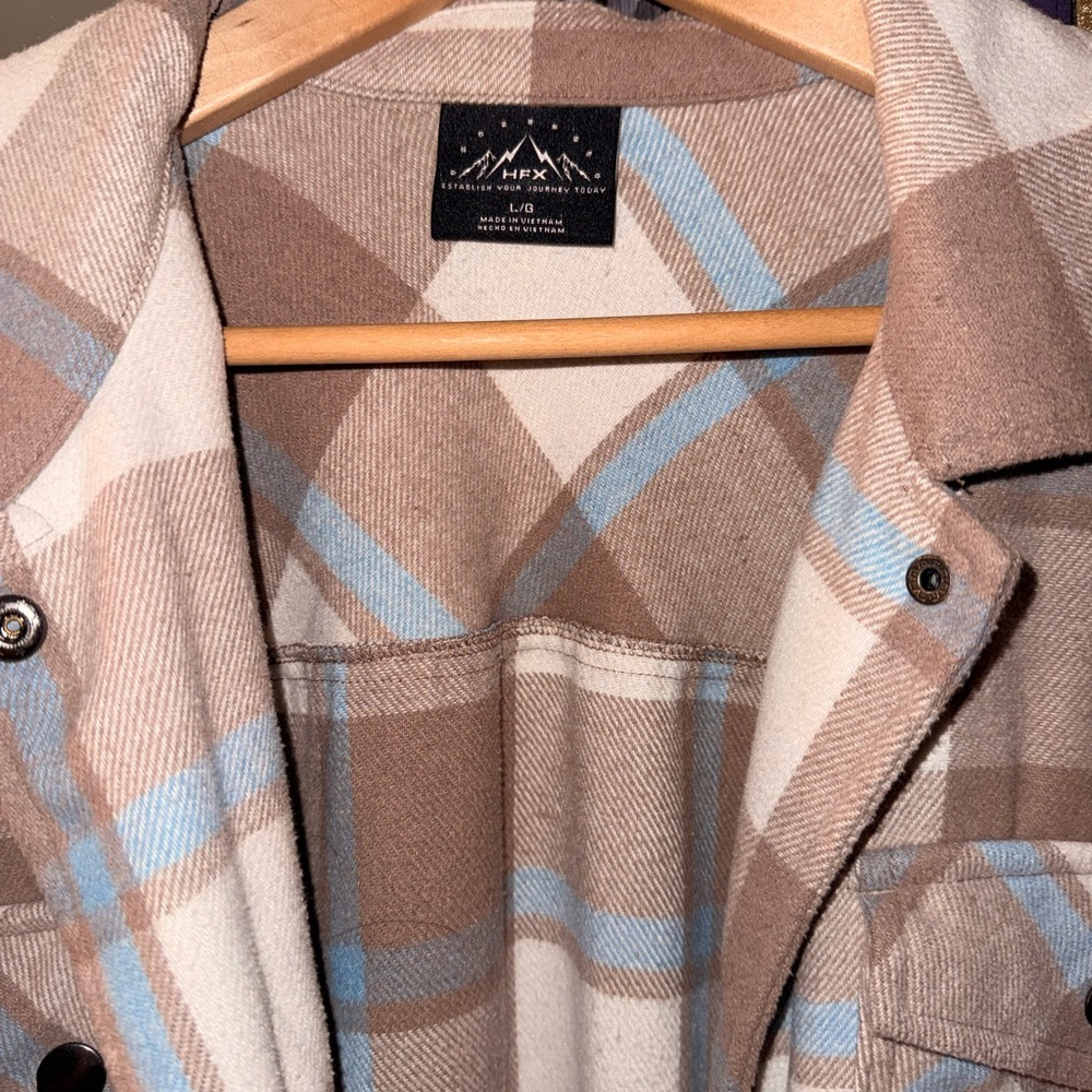 Plaid Button-Up Jacket/Shacket - Picture 3 of 3